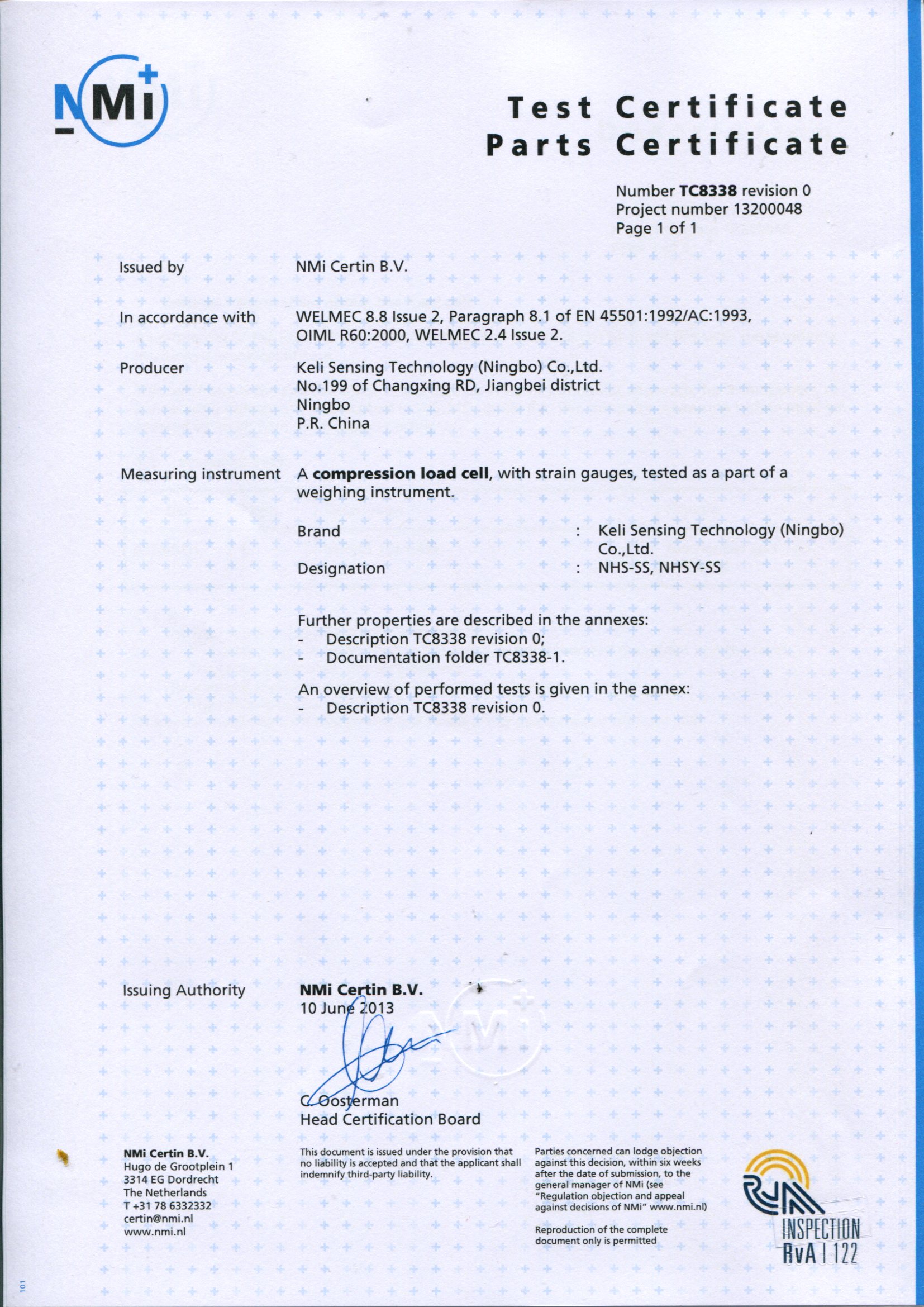 OIML-NHS-SS、NHSY-SS-1